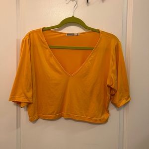 Rebdolls 1X Yellow/Orange Crop Top